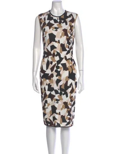 Pre-owned Givenchy Printed Knee-length Dress In Neutral