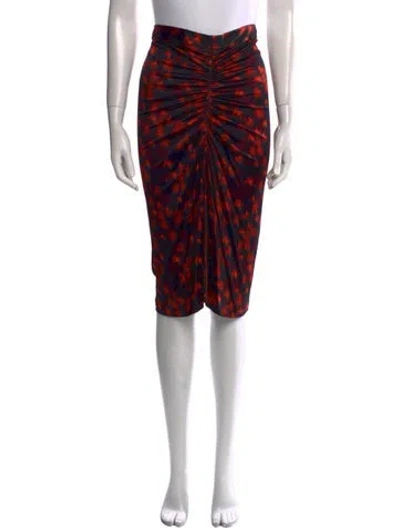 Pre-owned Givenchy Printed Knee-length Skirt In Black