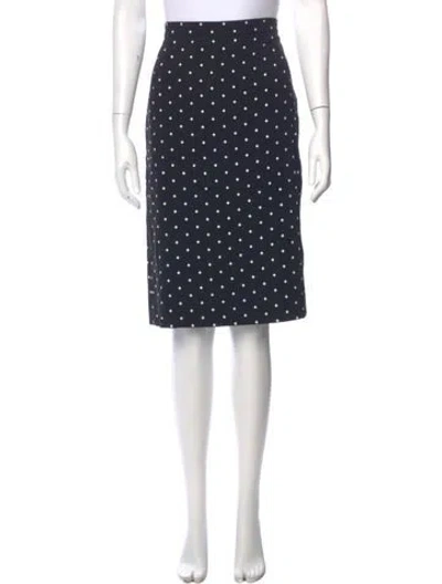 Pre-owned Givenchy Printed Knee-length Skirt In Blue