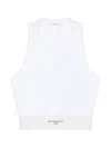 Givenchy Cropped Tank Top In White
