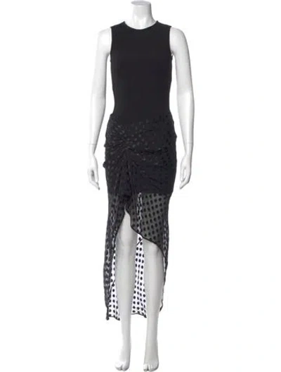 Pre-owned Givenchy Printed Long Dress In Black