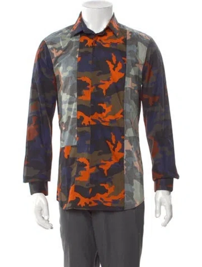 Pre-owned Givenchy Printed Long Sleeve Shirt In Multi