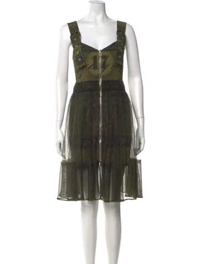 Pre-owned Givenchy Printed Midi Length Dress W/ Tags In Multi