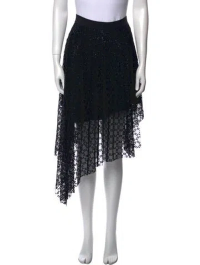 Pre-owned Givenchy Printed Midi Length Skirt In Black