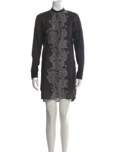 Pre-owned Givenchy Printed Mini Dress In Black