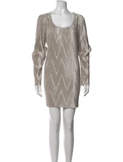 Pre-owned Givenchy Printed Mini Dress In Gray