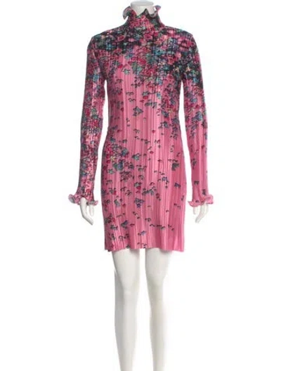 Pre-owned Givenchy Printed Mini Dress In Pink