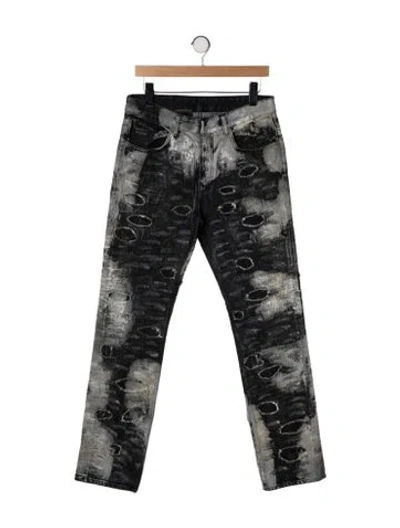 Pre-owned Givenchy Printed Pants In Black