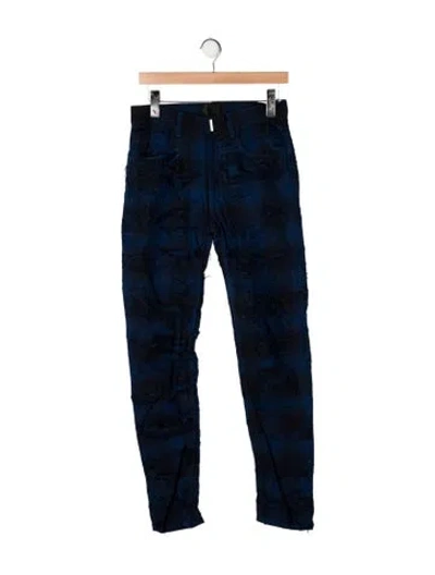 Pre-owned Givenchy Printed Pants In Blue