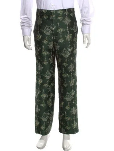 Pre-owned Givenchy Printed Pants In Green