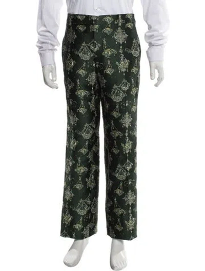Pre-owned Givenchy Printed Pants In Green