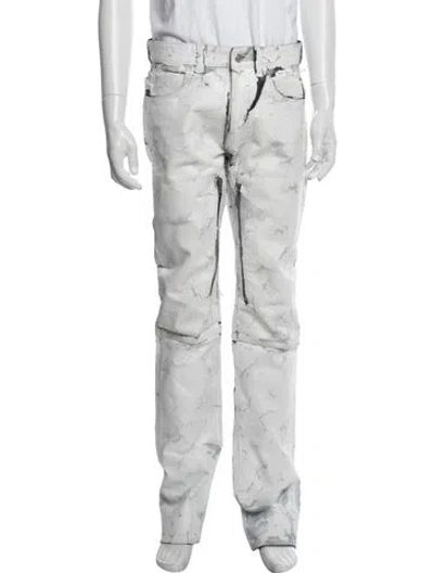 Pre-owned Givenchy Printed Pants In White