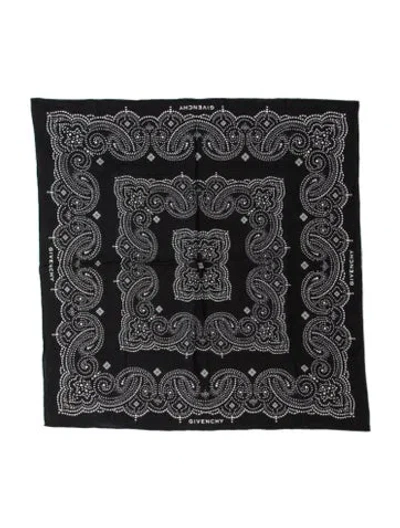 Pre-owned Givenchy Printed Scarf In Black