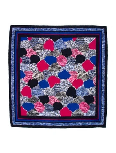 Pre-owned Givenchy Printed Scarf In Blue