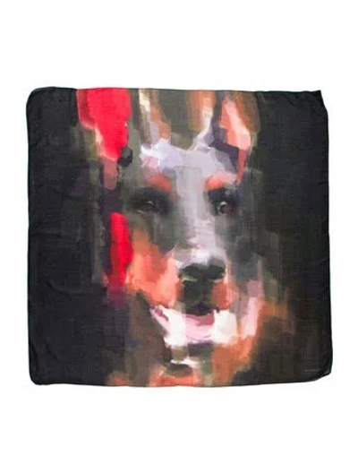 Pre-owned Givenchy Printed Scarf In Blue