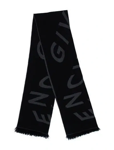 Pre-owned Givenchy Printed Scarf In Blue