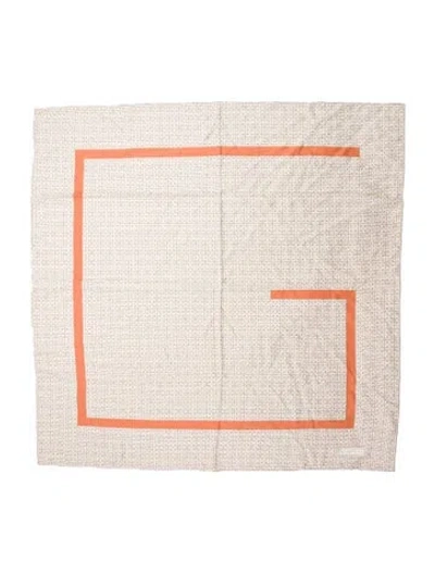 Pre-owned Givenchy Printed Scarf In Brown