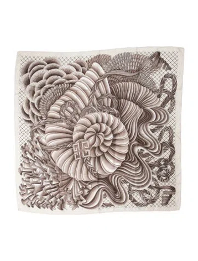 Pre-owned Givenchy Printed Scarf In Neutral