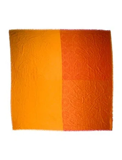 Pre-owned Givenchy Printed Scarf In Orange