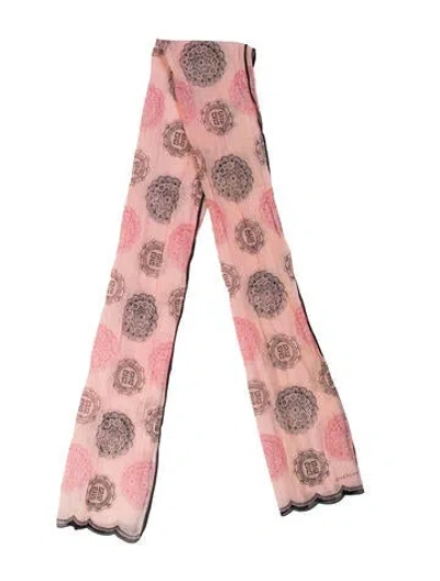 Pre-owned Givenchy Printed Scarf In Pink