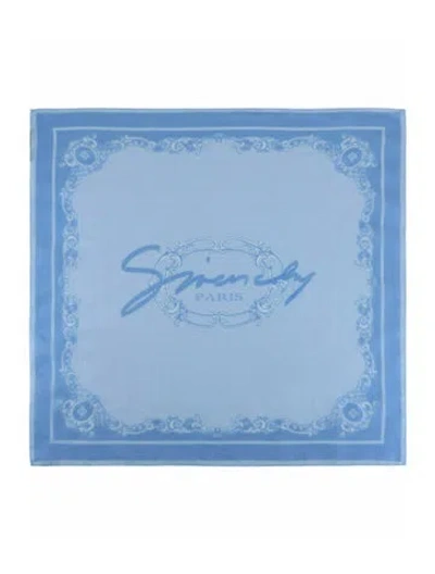 Pre-owned Givenchy Printed Scarf W/ Tags In Blue