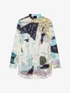 Givenchy Printed Shirt In Seersucker Cotton