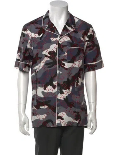 Pre-owned Givenchy Printed Short Sleeve Shirt In Multi