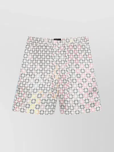 GIVENCHY PRINTED SHORTS WITH REAR PATCH POCKET