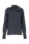 Givenchy Polka Dots Printed Blouse In Navywhite