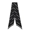 Givenchy Shadow Bicolor Bandeau In Silk In Black