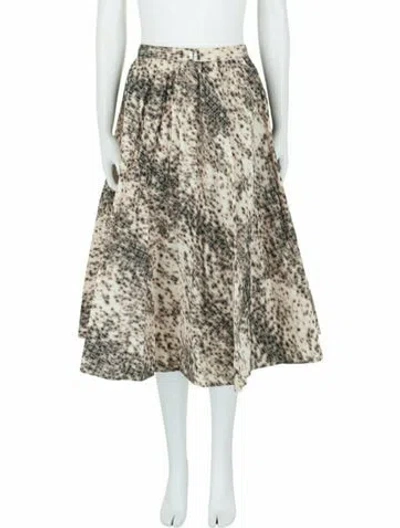 Pre-owned Givenchy Printed Skirt W/ Tags In Brown