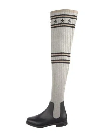 Pre-owned Givenchy Printed Sock Boots In Multi
