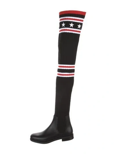 Pre-owned Givenchy Printed Sock Boots In Multi