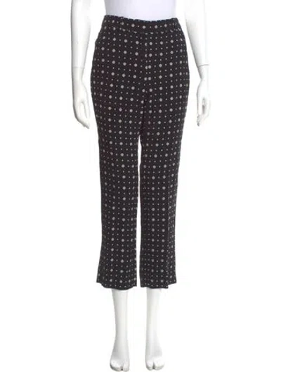 Pre-owned Givenchy Printed Straight Leg Pants In Gray