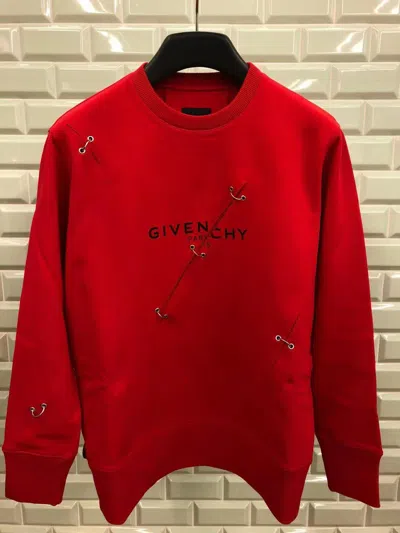 Givenchy Printed Sweater In Red