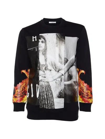 Pre-owned Givenchy Printed Sweatshirt In Black