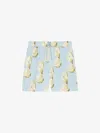 GIVENCHY SWIM SHORTS IN COTTON SEERSUCKER WITH LEMON PRINT