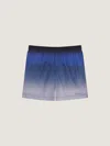 Givenchy Printed Swim Shorts With Gradient Effect In Blue
