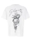 Givenchy T-shirt In Cotton With Chandelier And Snake Print