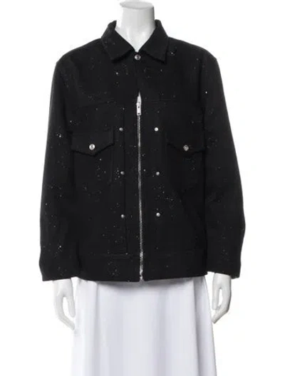 Pre-owned Givenchy Printed Utility Jacket In Gray