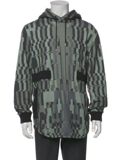 Pre-owned Givenchy Printed V-neck Hoodie In Multi