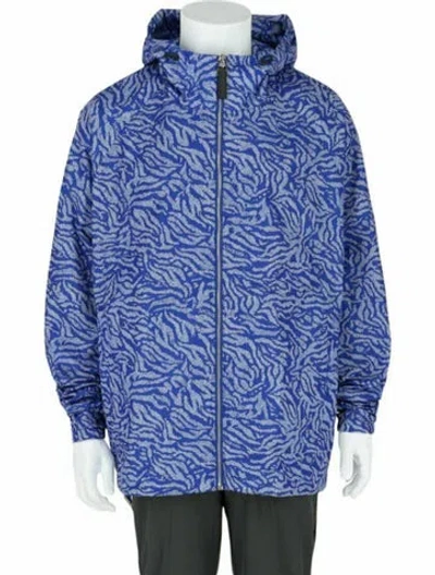 Pre-owned Givenchy Printed Windbreaker W/ Tags In Blue