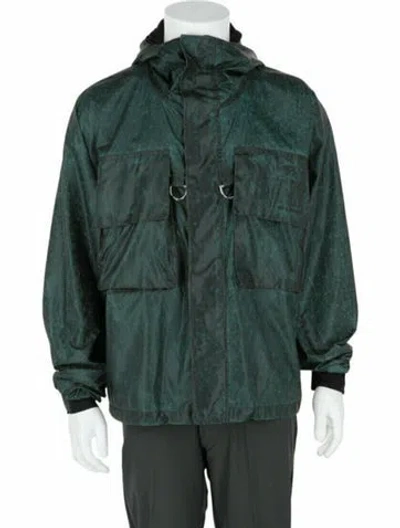 Pre-owned Givenchy Printed Windbreaker W/ Tags In Silver