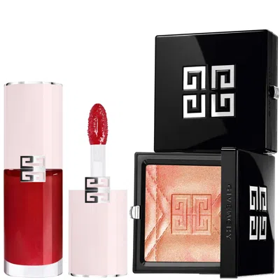 Givenchy Prisme Libre Highlighter Powder & Perfecto Serum Lip Oil Bundle (various Shades) - Copper Cherry