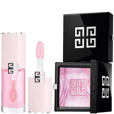 Givenchy Prisme Libre Highlighter Powder & Perfecto Serum Lip Oil Bundle (various Shades) - Rosy Lilac