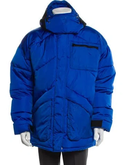 Pre-owned Givenchy Puffer Coat In Blue