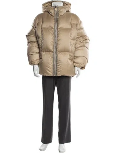 Pre-owned Givenchy Puffer Coat In Neutral