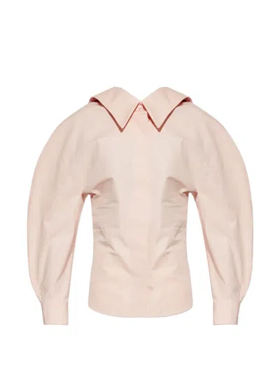 Givenchy Puff-sleeve Blouse In Pink