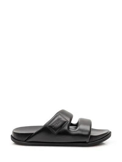 Givenchy Puffy Lamb Leather Sandals In Black
