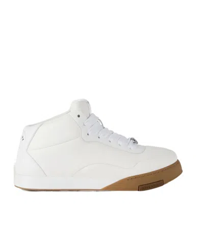 Givenchy Puffy Yard Mid-top Sneakers In Nappa Leather In White